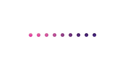 Short audio waveform animation with a pink-purple gradient on a white background. Vertical bars pulse smoothly to visualize sound or voice. Ideal for music, audio content, and visual projects. - Powered by Adobe