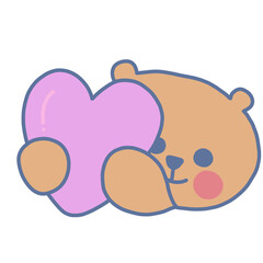 teddy bear with heart