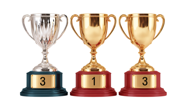 Three Golden Trophy Awards First, Third Place Winners