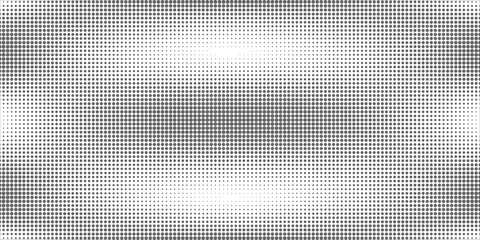 Grunge halftone gradient background. Faded grit noise texture. White and black sand wallpaper. Retro pixelated backdrop. Anime or manga style comic overlay. Vector graphic design textured template