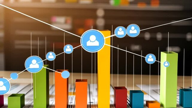 Business Data Graph Animation