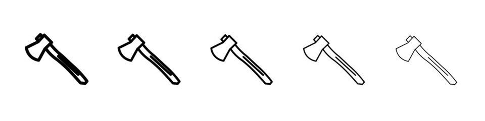 ax tool icon flat simple outline logo