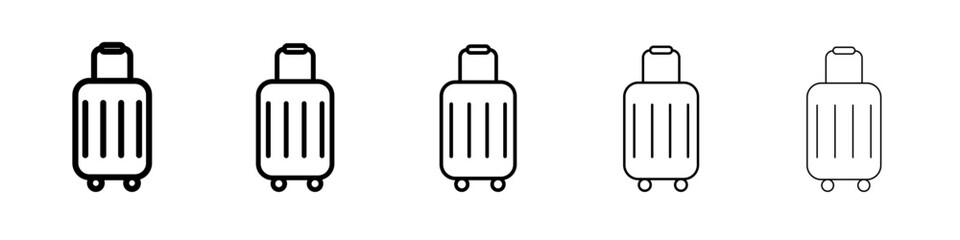 Baggage icon flat simple outline logo