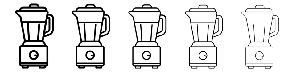 Blender icon flat simple outline logo