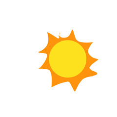 Bright Abstract Sun Illustration cute