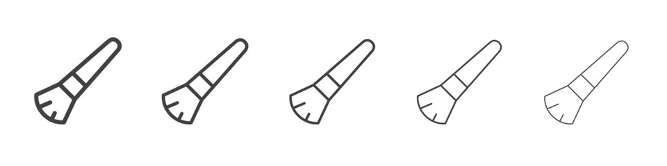 Brush icon flat simple outline logo