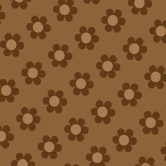 Gender Neutral Floral Seamless Vector Background Stock Vector