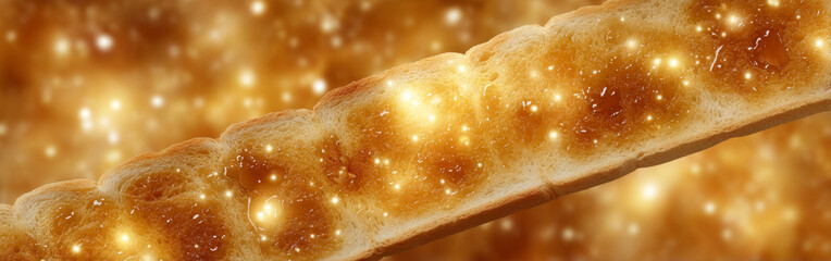 Abstract Pattern Inspired by Honey Toast Texture and Colors
