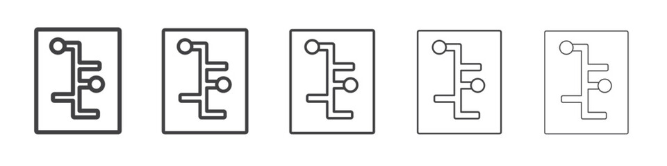Controller icon flat simple outline logo
