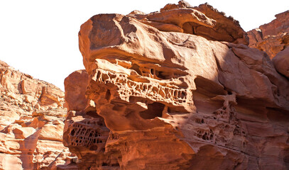 Coloured Canyon is a rock formation on South Sinai (Egypt) peninsula. Desert rocks of multicolored...