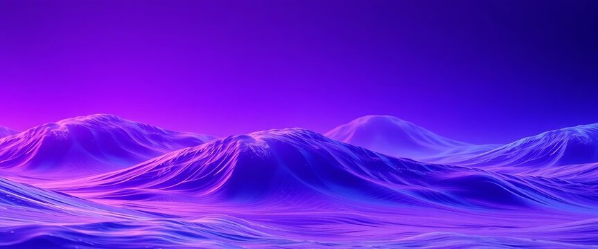 Abstract purple and blue ocean wave gradient background, water, blue