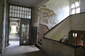 Treppenhaus in leerstehendem Abbruchhaus