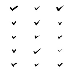 手描きなどのベクターのチェックマーク