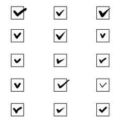 手描きなどのベクターのチェックボックス