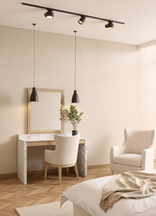 Fototapeta premium dressing table in the bedroom