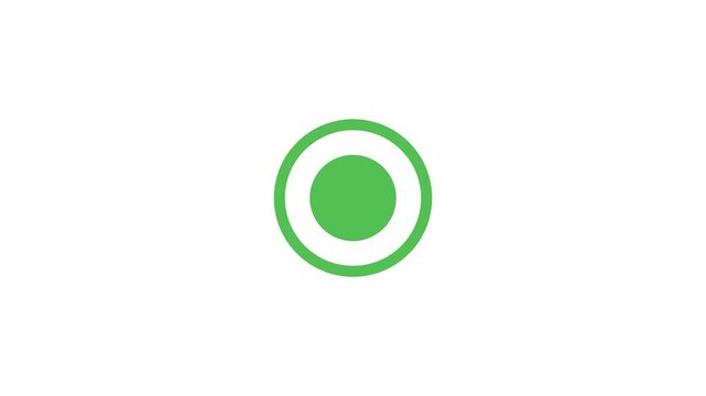 Modern outline-style radio button. A smooth animation where a ring appears when selected. Ideal for minimal UI motion design and clean interfaces.