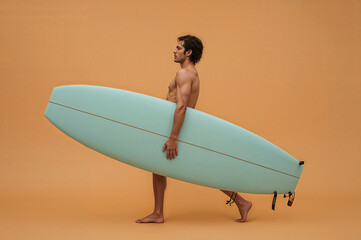 Surfer in studio
