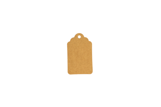 Blank Brown Kraft Paper Tag with Hole for Labeling