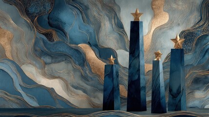 Recognition of partnership objectives in business growth a visual representation of success