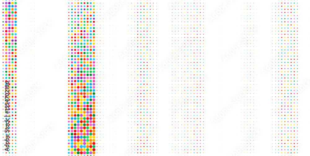 Poster Abstract colorful halftone texture dots pattern. vector