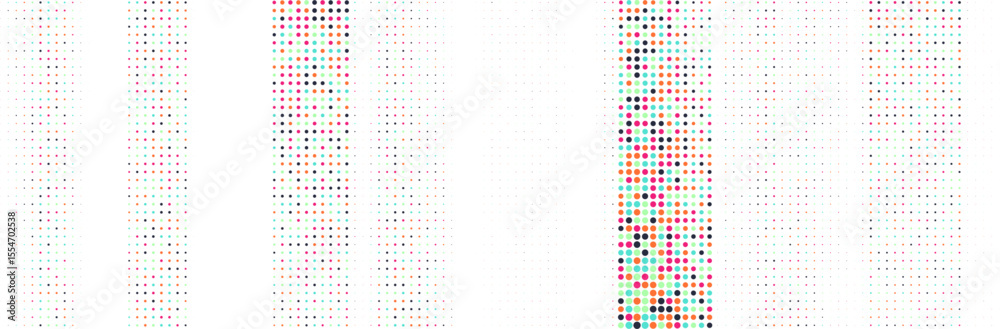 Poster abstract colorful halftone texture dots pattern. vector