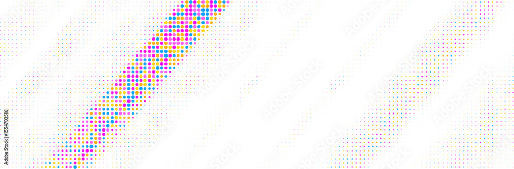 Poster abstract colorful halftone texture dots pattern. vector