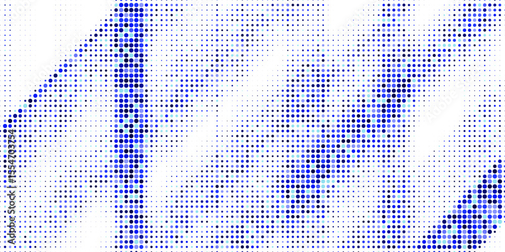 Poster Abstract colorful halftone texture dots pattern. vector	