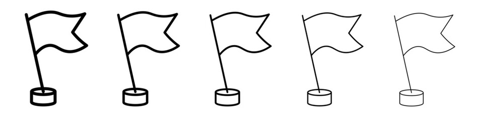 Flag icon flat simple outline logo