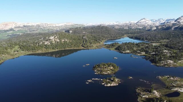 Beartooth mountains in early summer 