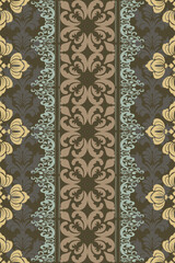 Abstract flora, Geometric Ethnic traditional seamless,Knitting,Navajo Native American Indian, tribal, traditional, pattern design for carpet, print, wrap, decorative, illustration, Fabric, Wallpaper, 