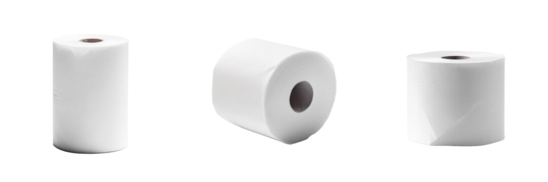 a set of toilet paper rolls