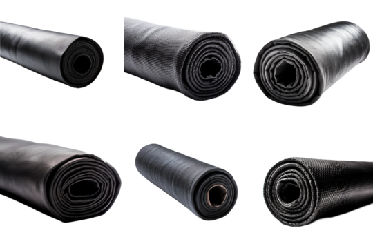 Set Black Geotextile Fabric Roll