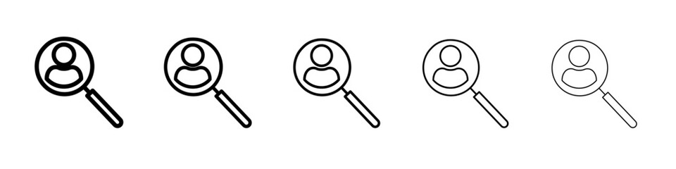 Hiring icon flat simple outline logo