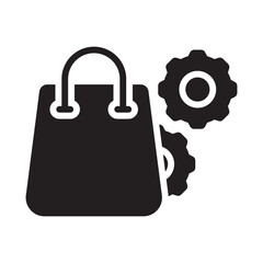 Shopping bag Vector Icon which can easily modify or edit