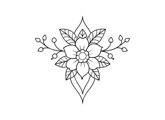 Intricate Floral Mandala Vector Illustration for Coloring and Design