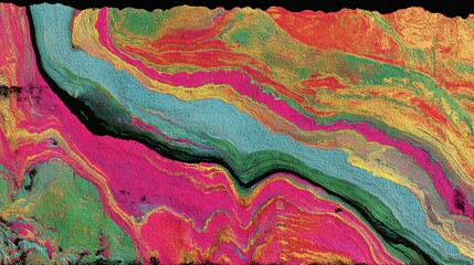 Abstract Colorful Geometric Pattern