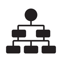 Hierarchy Vector Icon which can easily modify or edit
