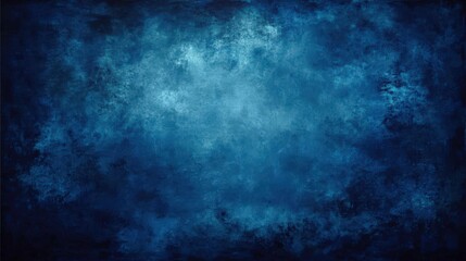 Obraz premium A textured blue abstract background with varying shades and rough, painterly strokes creating a moody, artistic effect.