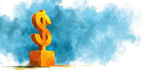 Achieving connection and success with a trophy symbolizing wealth business environment creative artwork unique perspective