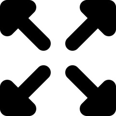 Expand Fullscreen Maximize Arrows Vector Icon