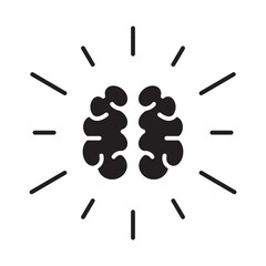 Brainstorming Vector Icon which can easily modify or edit