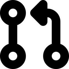 Git Branch Version Control Development Icon Vector