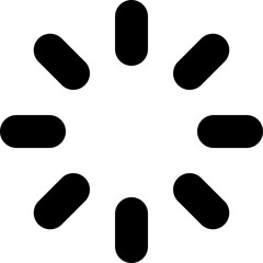 Loading Spinner Icon Vector - Progress Indicator Symbol for UI Design