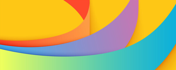 Colorful Abstract Background with Lines and Circular Design Elements