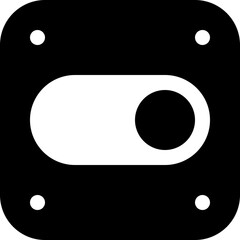 Toggle Switch Vector Icon - Off On Button Control Interface Element