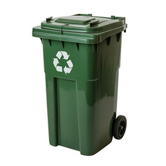 Large Green Recycling Bin Durable Waste Container for Efficient Waste Management
