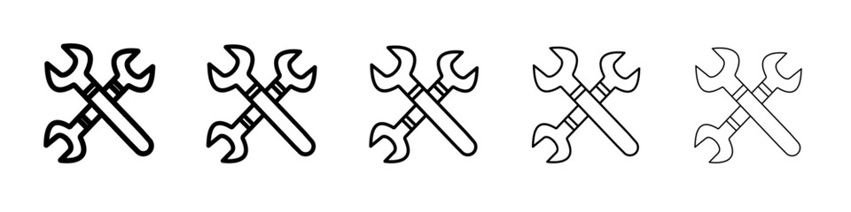Repair icon flat simple outline logo