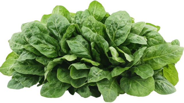 Green arugula bunch with lobed leaves and peppery aroma, Transparent background, PNG file