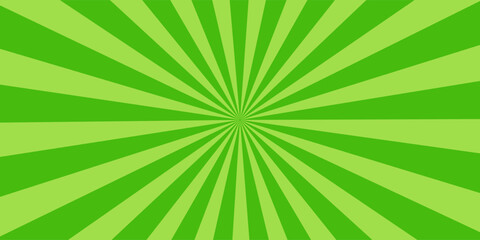 Simple Gradient Green Blank Horizontal Plain Background With Vibrant Starburst Radiance Flares Effect