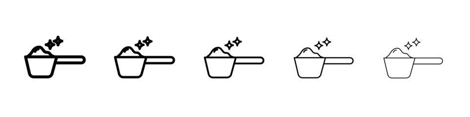 Scoop icon flat simple outline logo
